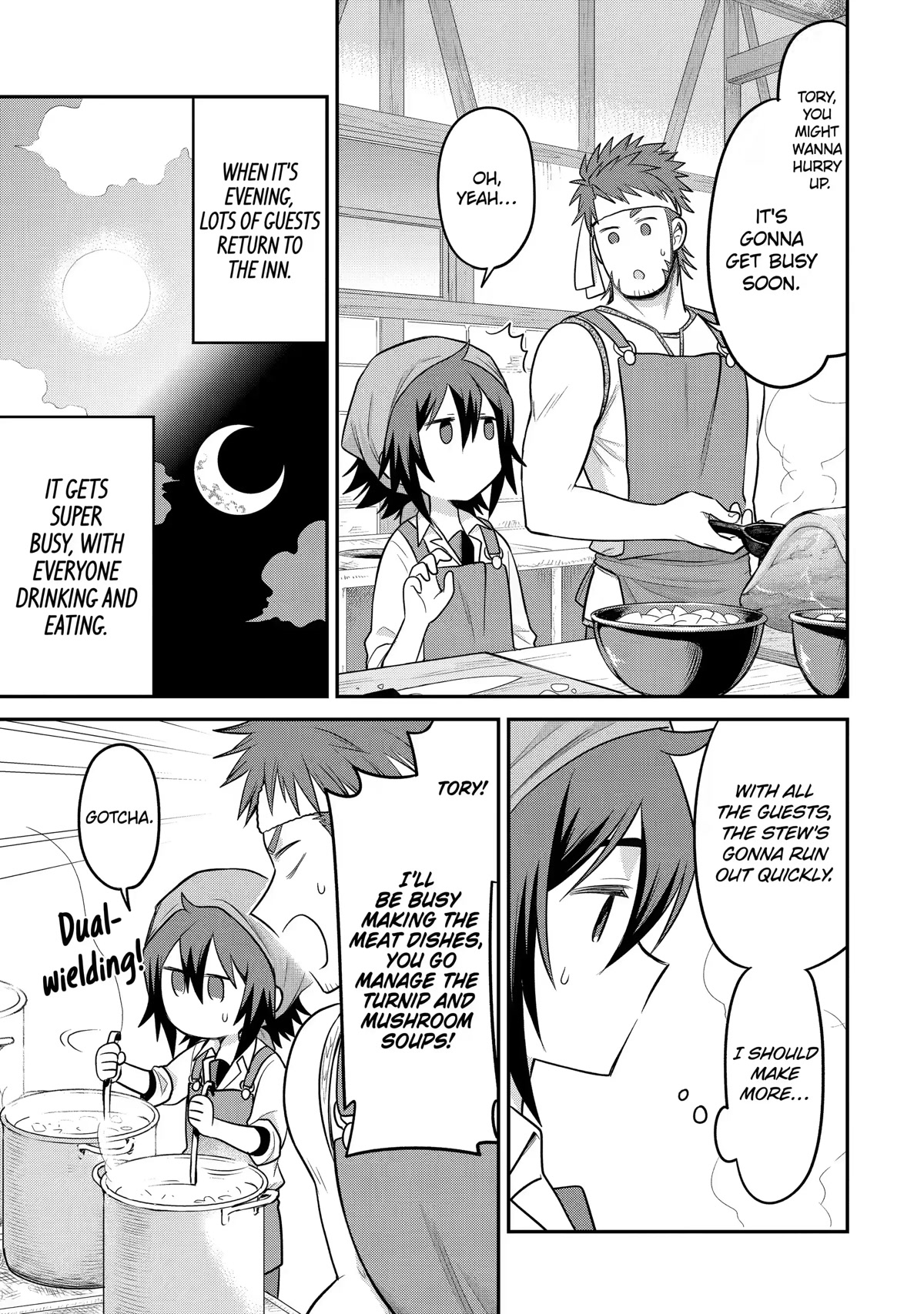 After Reincarnating, I Became the Son of Inkeepers Chapter 11 page 7 - Chapter 11: The Theater Apprentice and the Butterfly of Dusk