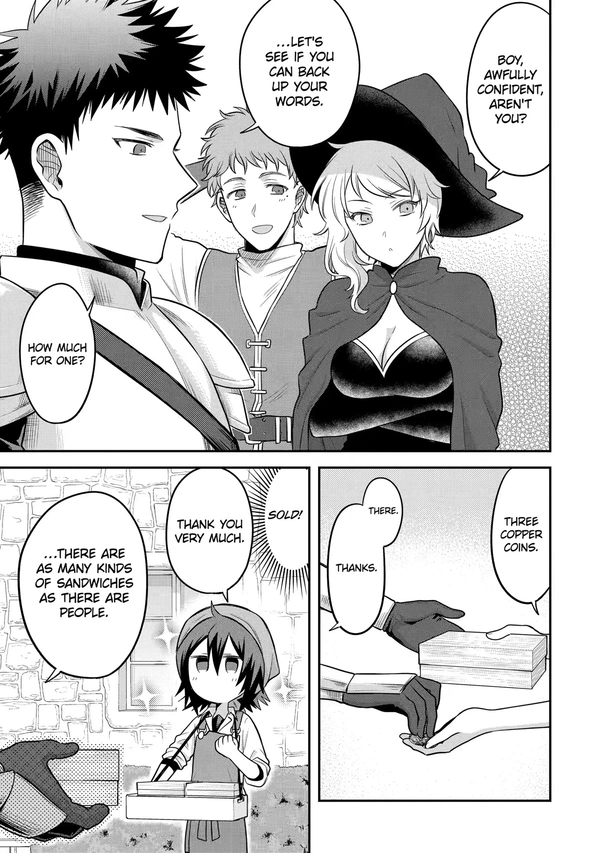 After Reincarnating, I Became the Son of Inkeepers Chapter 12 page 19 - Chapter 12: Hamburg Sandwich