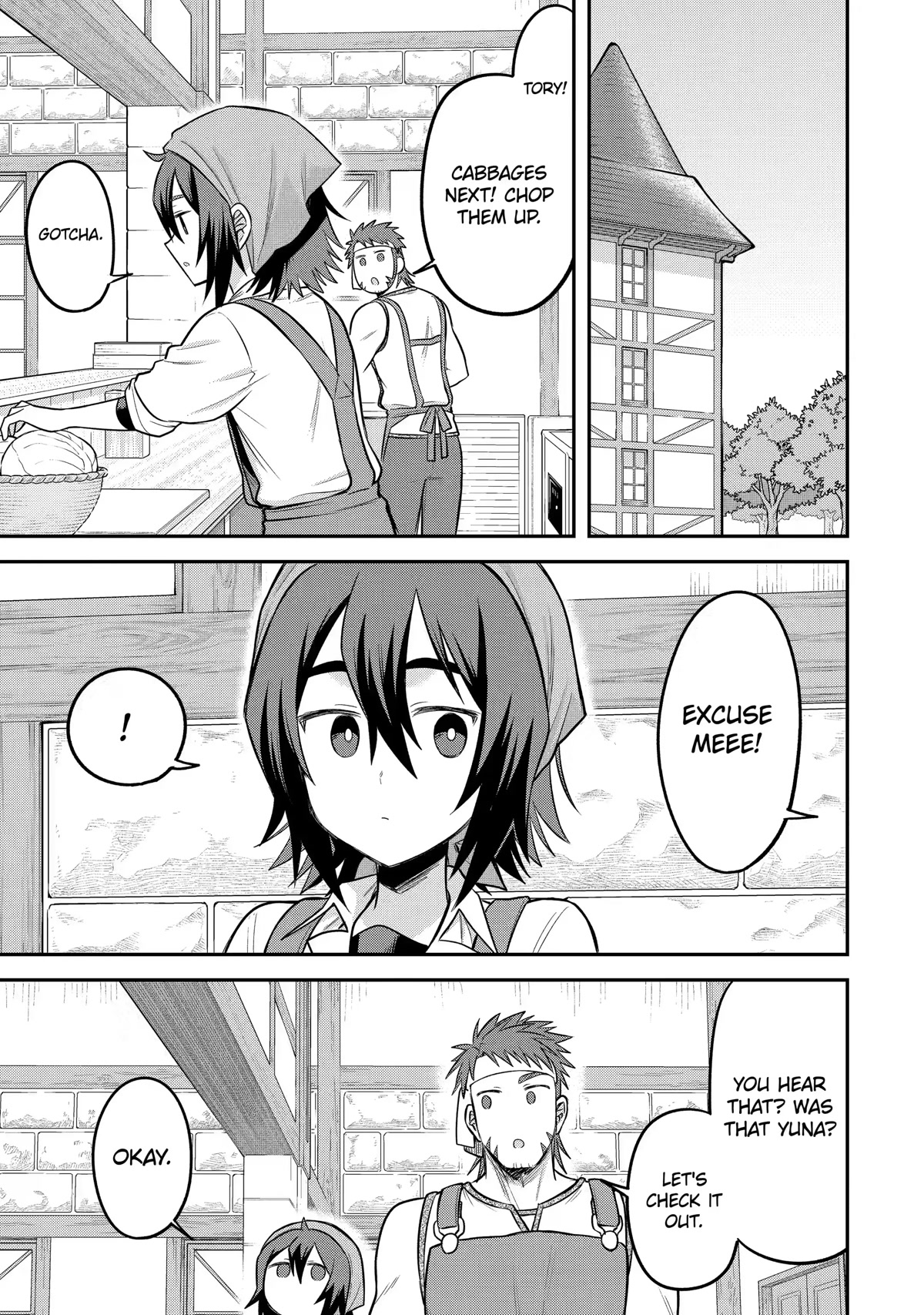 After Reincarnating, I Became the Son of Inkeepers Chapter 14 page 1 - Chapter 14: The Farming Sisters