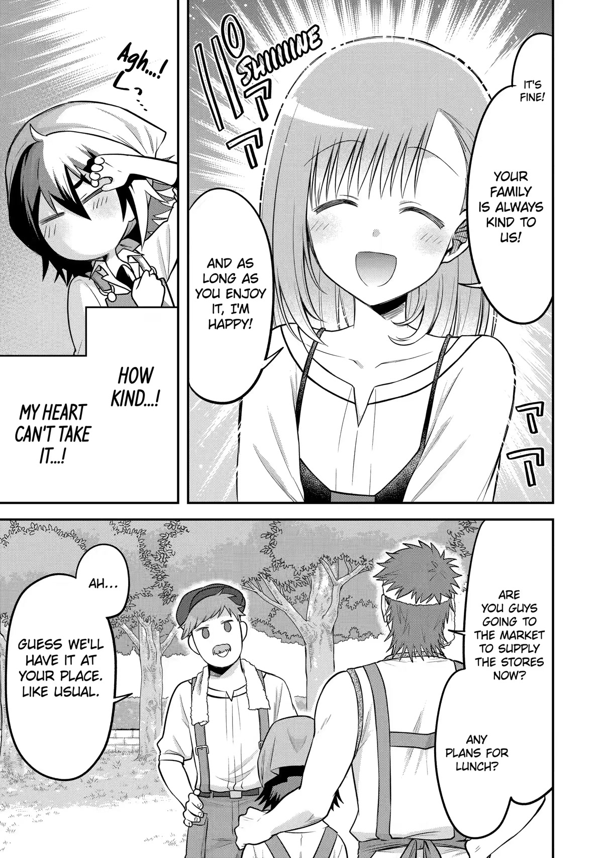 After Reincarnating, I Became the Son of Inkeepers Chapter 14 page 13 - Chapter 14: The Farming Sisters