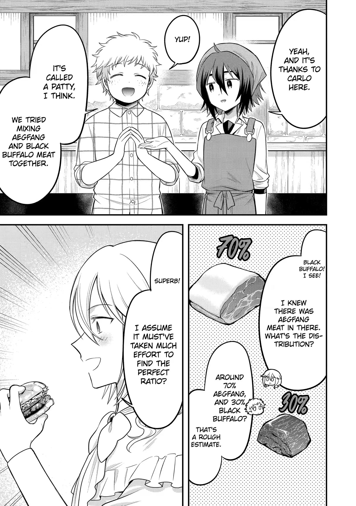 After Reincarnating, I Became the Son of Inkeepers Chapter 20 page 11 - Chapter 20: Hamburger Completed!