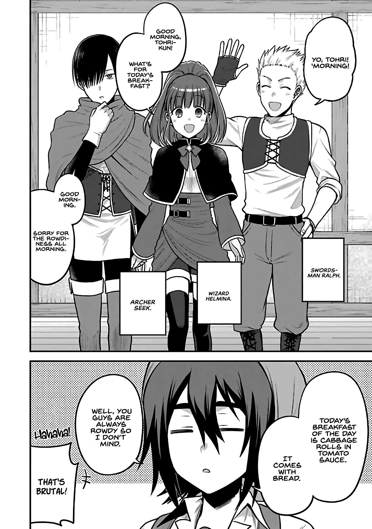 After Reincarnating, I Became the Son of Inkeepers Chapter 3 page 5 - Chapter 3: The Adventurer Trio