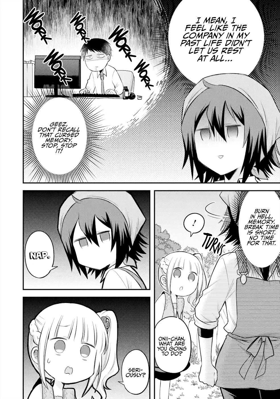 After Reincarnating, I Became the Son of Inkeepers Chapter 5 page 7 - Chapter 5: Break Time is For Sleeping