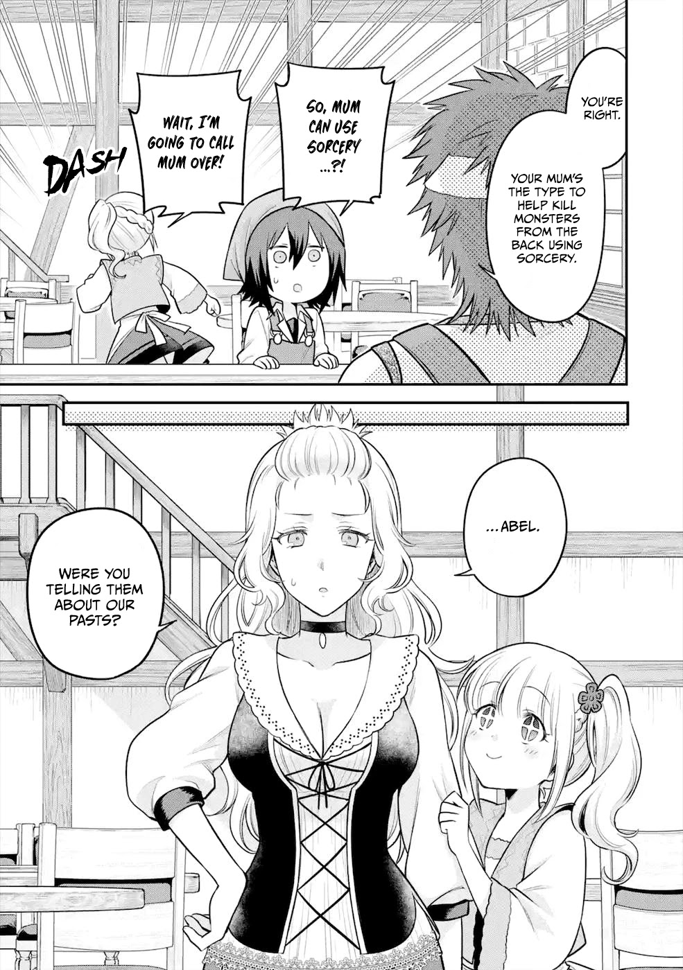 After Reincarnating, I Became the Son of Inkeepers Chapter 6 page 13 - Chapter 6: Former Adventurer Dad, Former Sorceress Mum