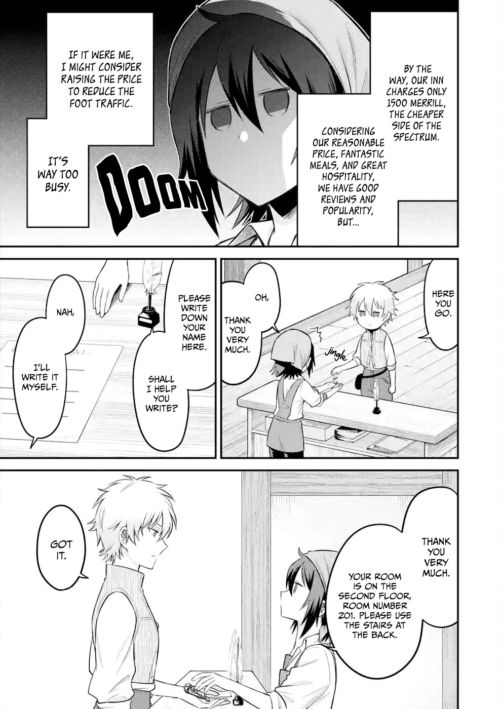 After Reincarnating, I Became the Son of Inkeepers Chapter 7 page 8 - Chapter 7: Postmeridian Strawberry Pie