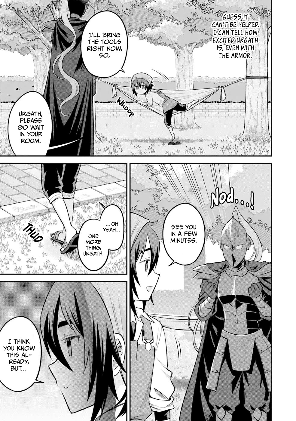 After Reincarnating, I Became the Son of Inkeepers Chapter 8 page 19 - Chapter 8: Let's Make a Hammock!