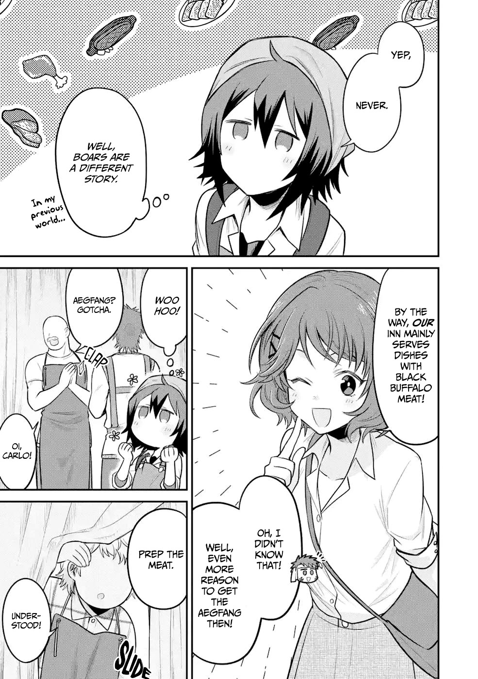 After Reincarnating, I Became the Son of Inkeepers Chapter 9 page 13 - Chapter 9: The Butcher's Son