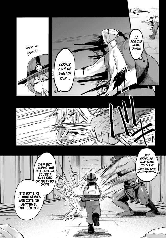 After School Labyrinth Adventurer ~I'm Now Able to Go Back and Forth Between Japan and Another World, and I'll Work Hard to Level Up~ Chapter 1 page 10 - Chapter 1: Helping a Slave in the Dungeon