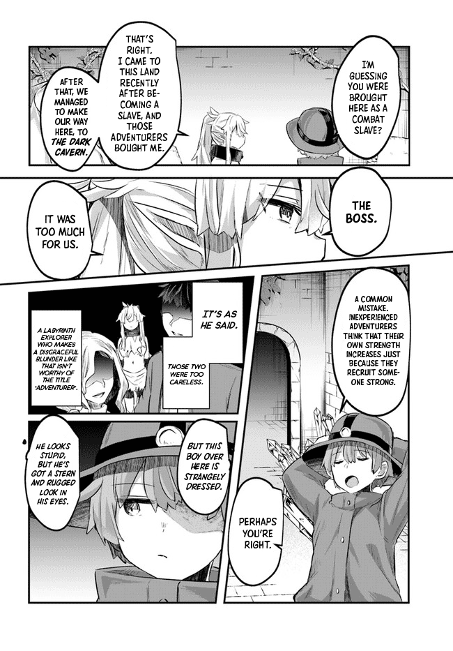 After School Labyrinth Adventurer ~I'm Now Able to Go Back and Forth Between Japan and Another World, and I'll Work Hard to Level Up~ Chapter 1 page 19 - Chapter 1: Helping a Slave in the Dungeon
