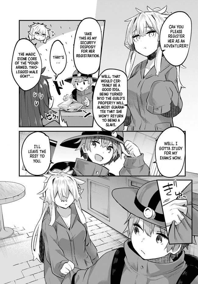 After School Labyrinth Adventurer ~I'm Now Able to Go Back and Forth Between Japan and Another World, and I'll Work Hard to Level Up~ Chapter 1 page 38 - Chapter 1: Helping a Slave in the Dungeon