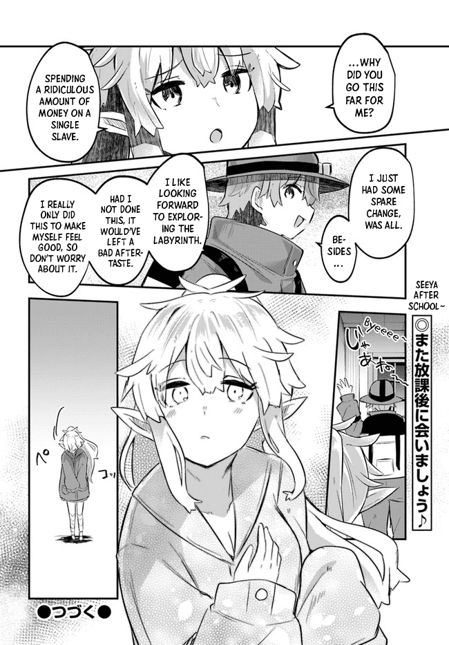 After School Labyrinth Adventurer ~I'm Now Able to Go Back and Forth Between Japan and Another World, and I'll Work Hard to Level Up~ Chapter 1 page 39 - Chapter 1: Helping a Slave in the Dungeon