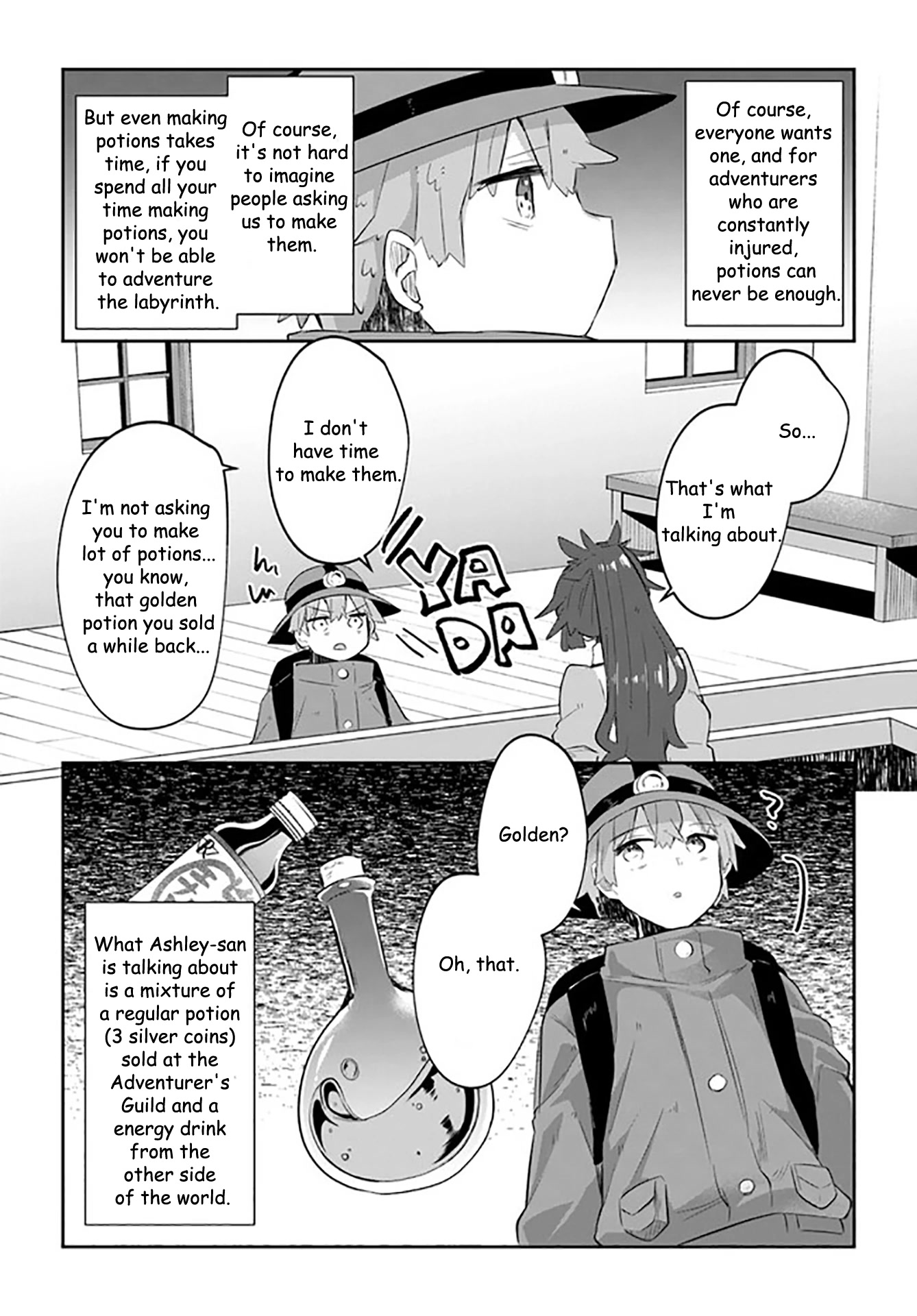 After School Labyrinth Adventurer ~I'm Now Able to Go Back and Forth Between Japan and Another World, and I'll Work Hard to Level Up~ Chapter 7 page 5 - Chapter 7: Can you make potions? No... yes, that's a lie. I can make them.