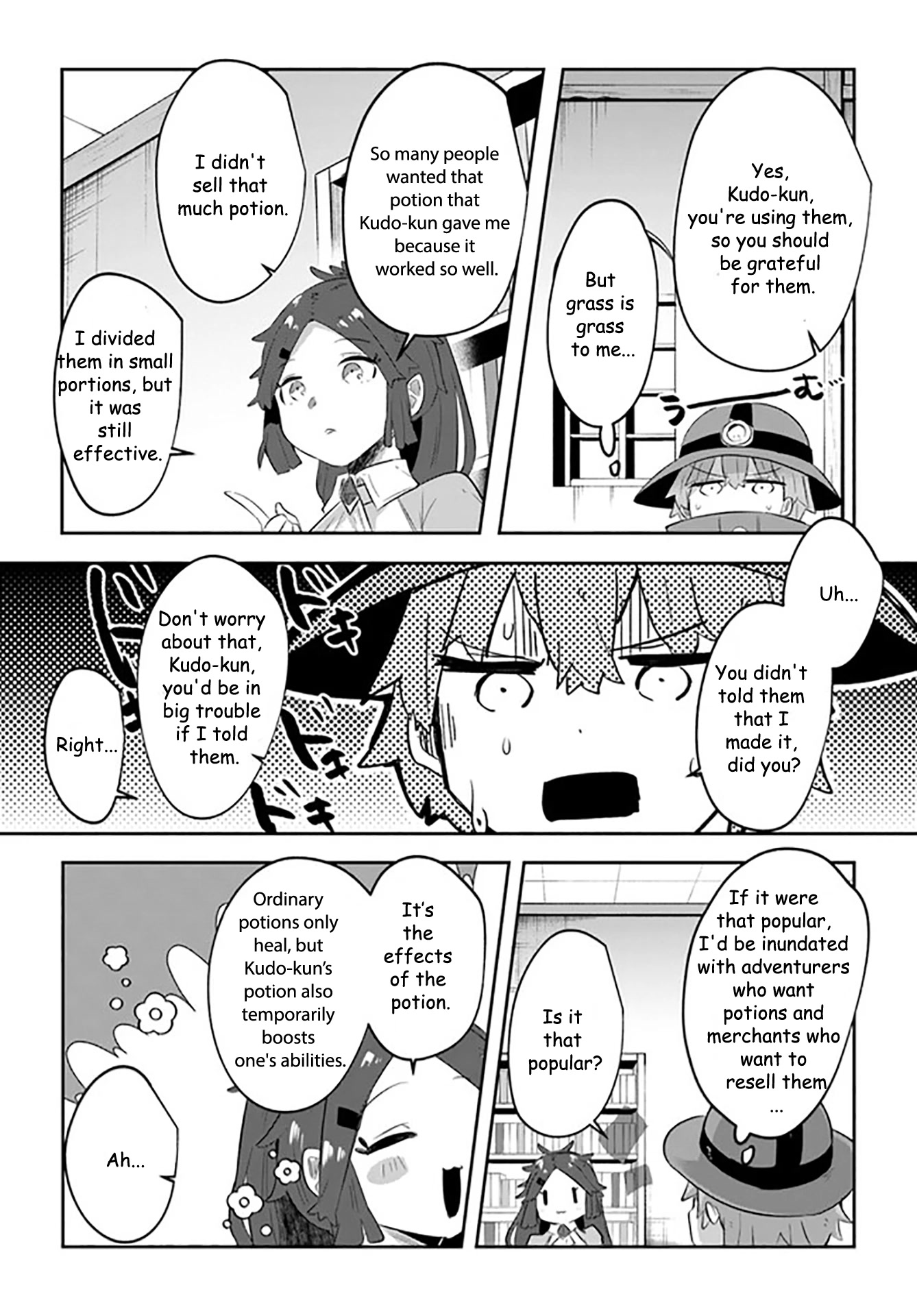 After School Labyrinth Adventurer ~I'm Now Able to Go Back and Forth Between Japan and Another World, and I'll Work Hard to Level Up~ Chapter 7 page 7 - Chapter 7: Can you make potions? No... yes, that's a lie. I can make them.