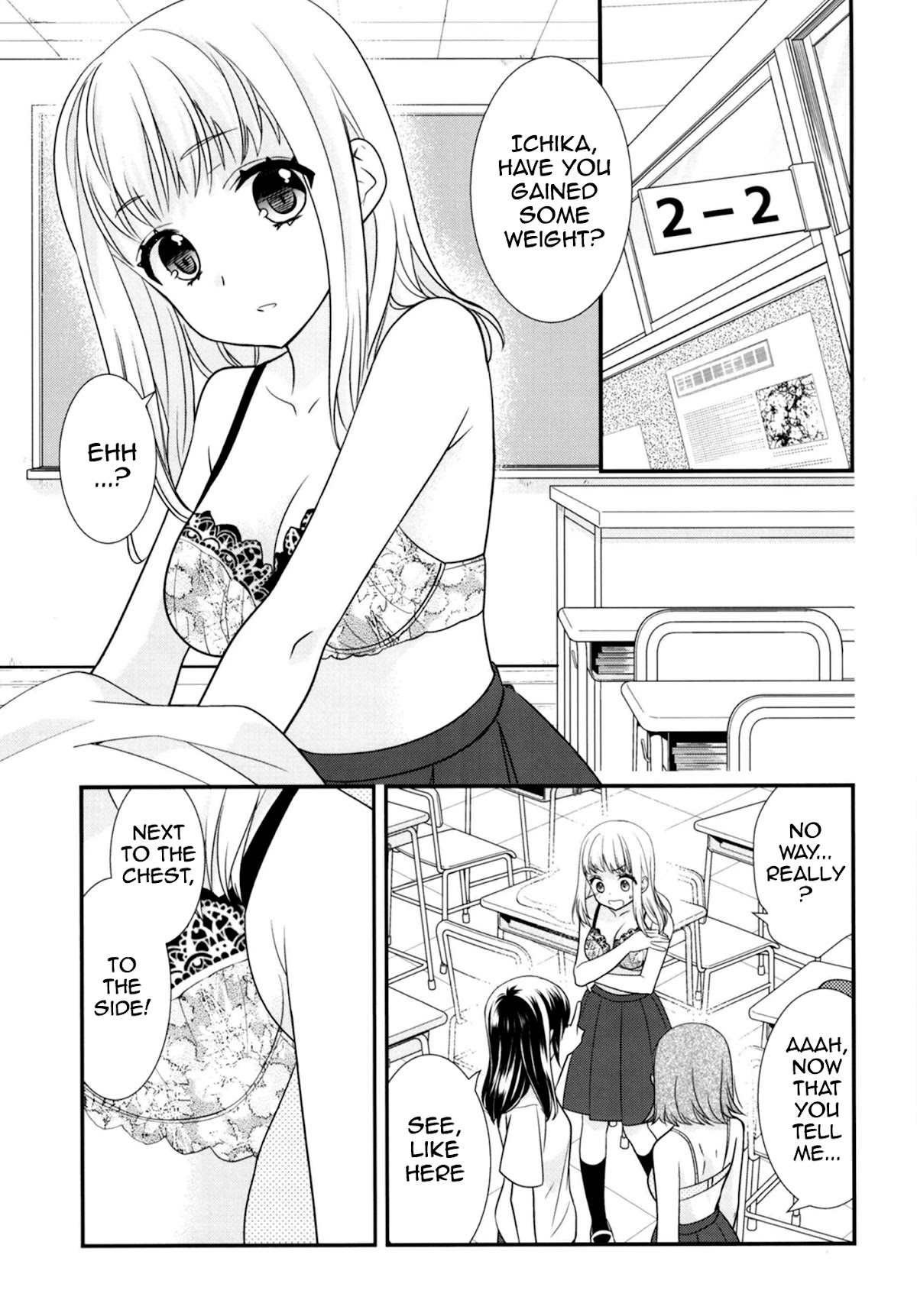 After School Chapter 9.5 page 4 - Chapter 9.5: After School - Lingerie Fitting