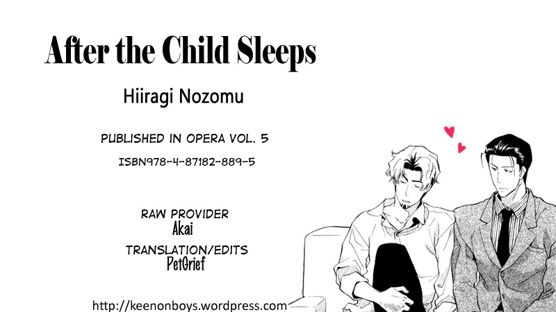After the Child Sleeps Chapter 0.2 page 1 - Chapter 0 v2 : Oneshot