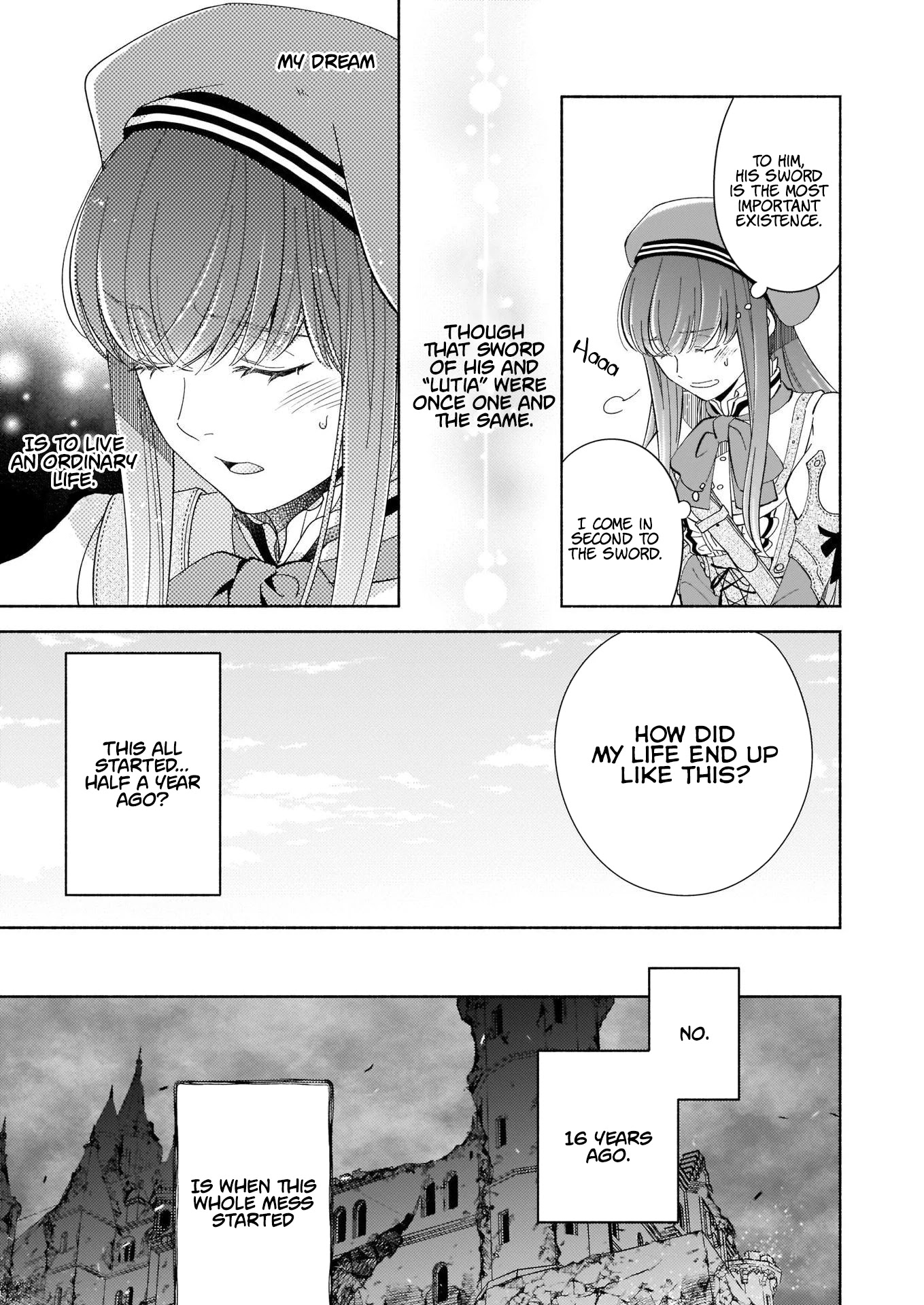 After the Holy Sword Reincarnates Into a Human Being, It’s Troubled Because It Is Favored by the Hero Chapter 1 page 12 - Chapter 1
