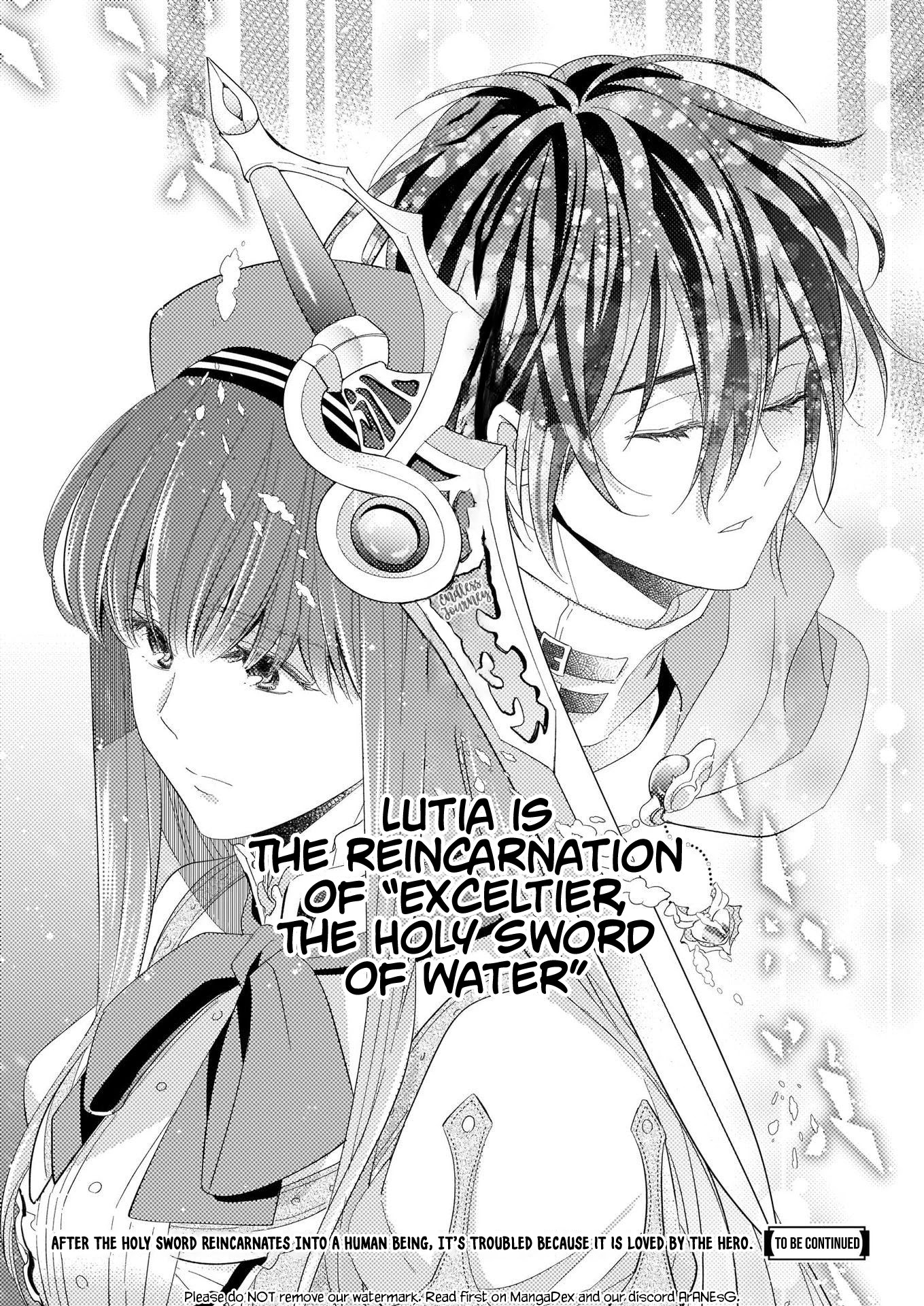 After the Holy Sword Reincarnates Into a Human Being, It’s Troubled Because It Is Favored by the Hero Chapter 1 page 35 - Chapter 1