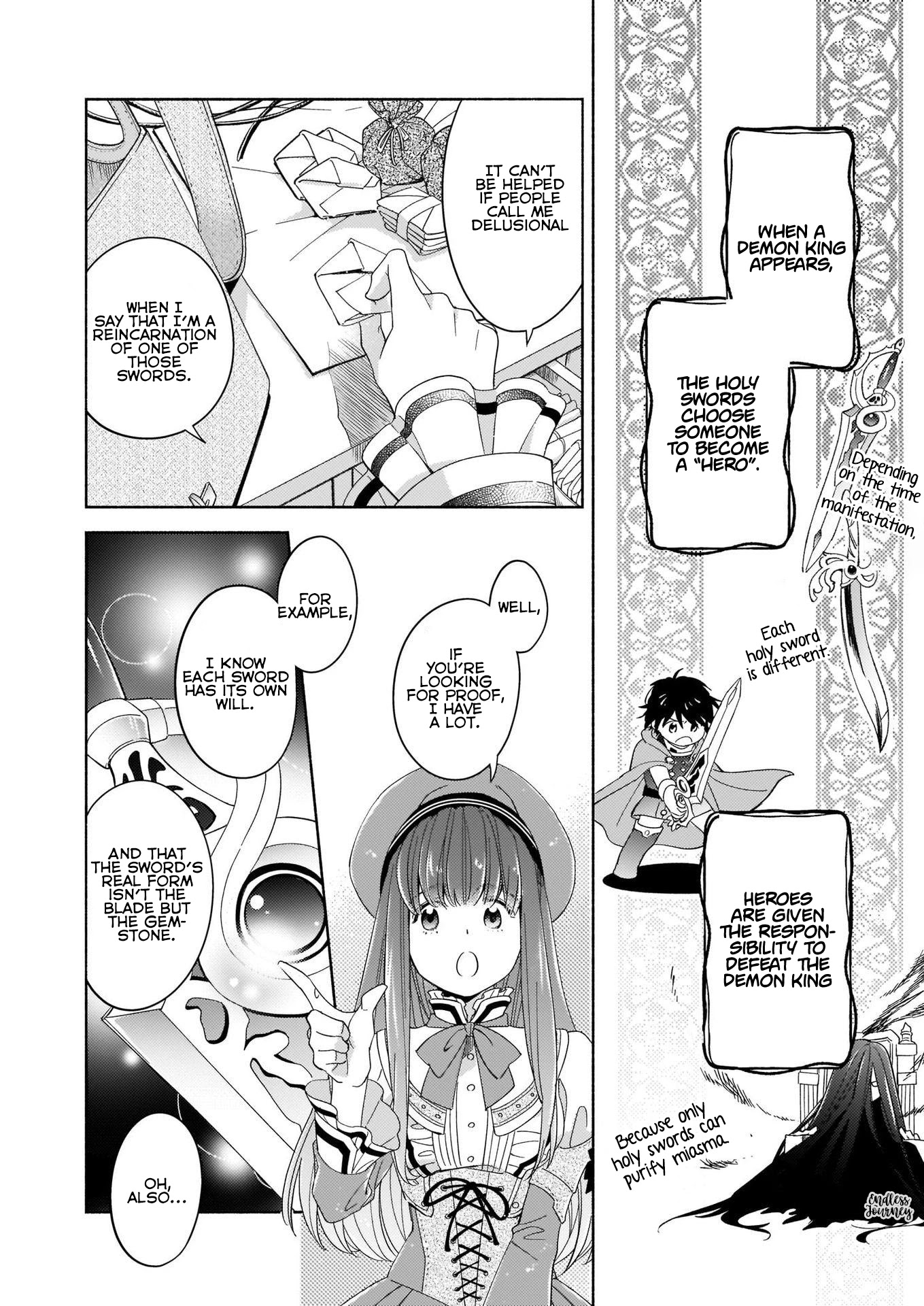 After the Holy Sword Reincarnates Into a Human Being, It’s Troubled Because It Is Favored by the Hero Chapter 2 page 4 - Chapter 2