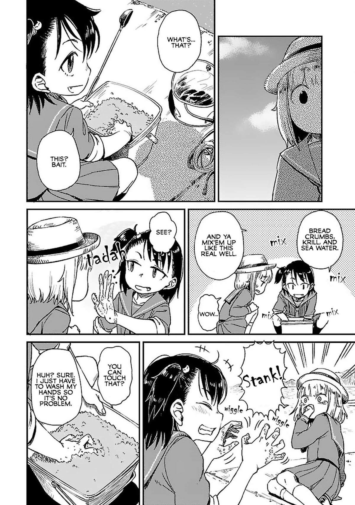 Afterschool Embankment Journal Chapter 3 page 4 - Chapter 3: Ajigo "Baby Horse Mackerels"