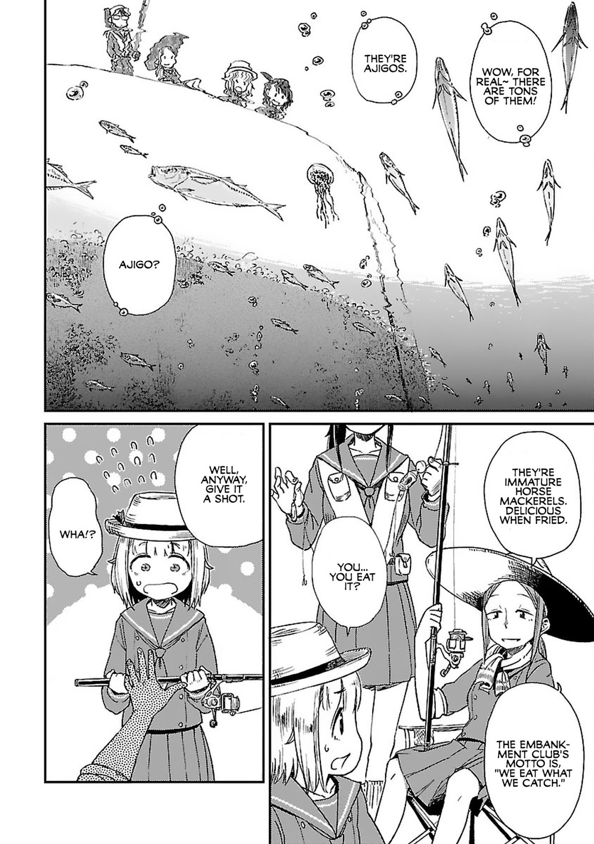 Afterschool Embankment Journal Chapter 3 page 6 - Chapter 3: Ajigo "Baby Horse Mackerels"