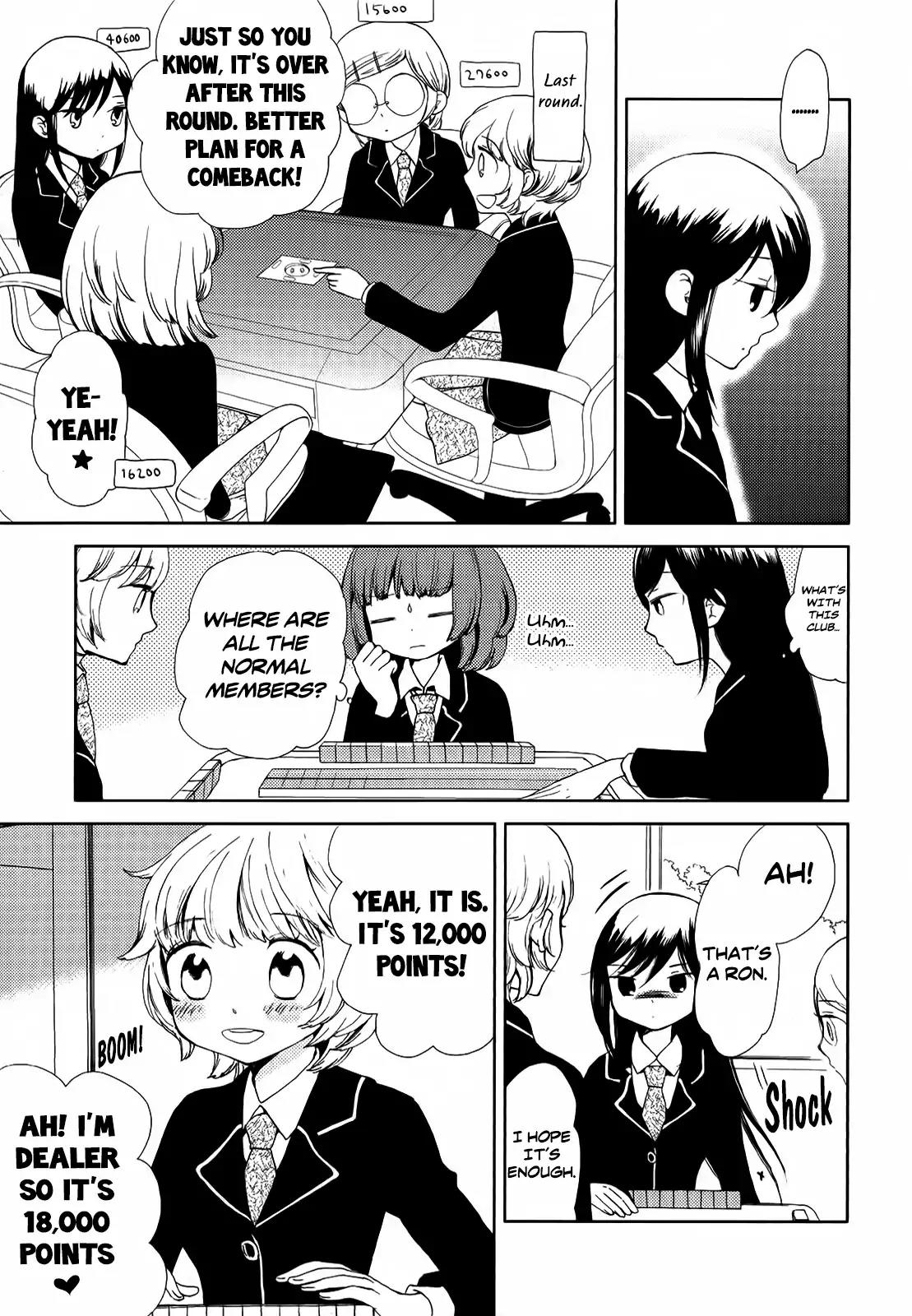 Afterschool Girl Chapter 1.2 page 13 - Vol.1 Chapter 2: The All Girls' Mahjong Club Is Doing Club Activities! (Hakamada Mera)