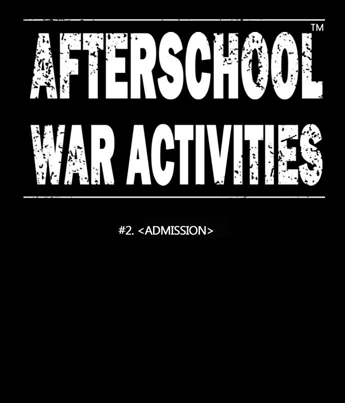 Afterschool War Activities Chapter 2 page 8 - Chapter 2 : Admission