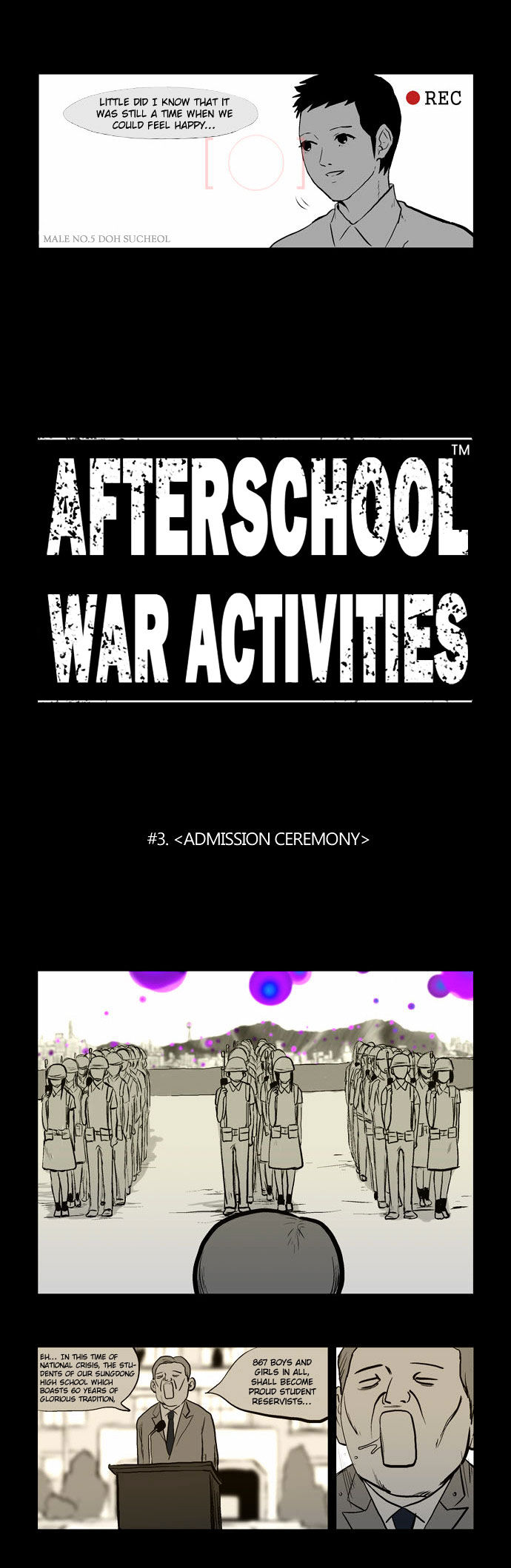 Afterschool War Activities Chapter 3 page 3 - Chapter 3 : Admission Ceremony