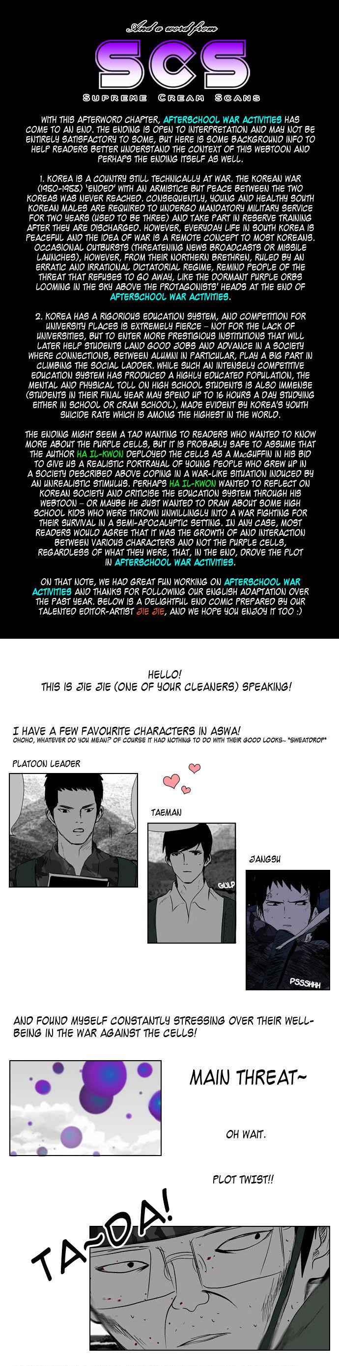 Afterschool War Activities Chapter 51 page 17 - Chapter 51 : Afterword