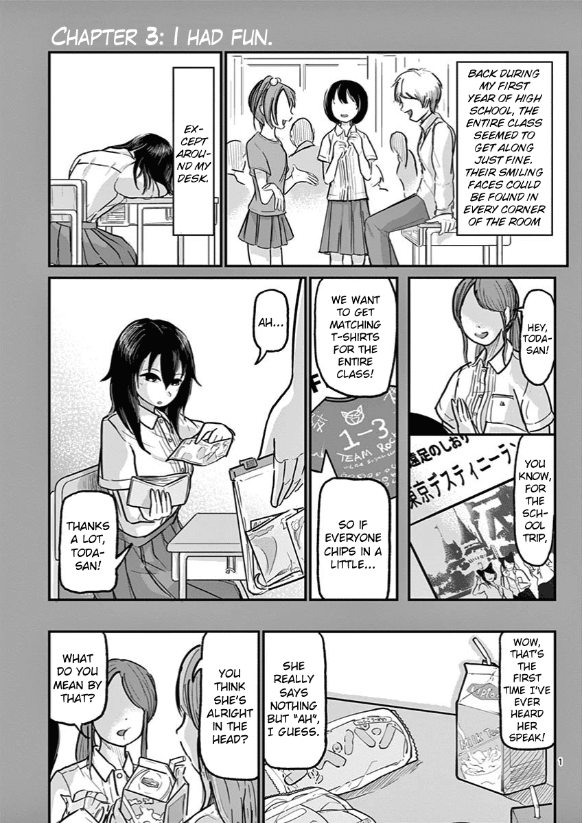 Ah... and Mm... Are All She Says Chapter 3 page 1 - Chapter 3: I had fun.