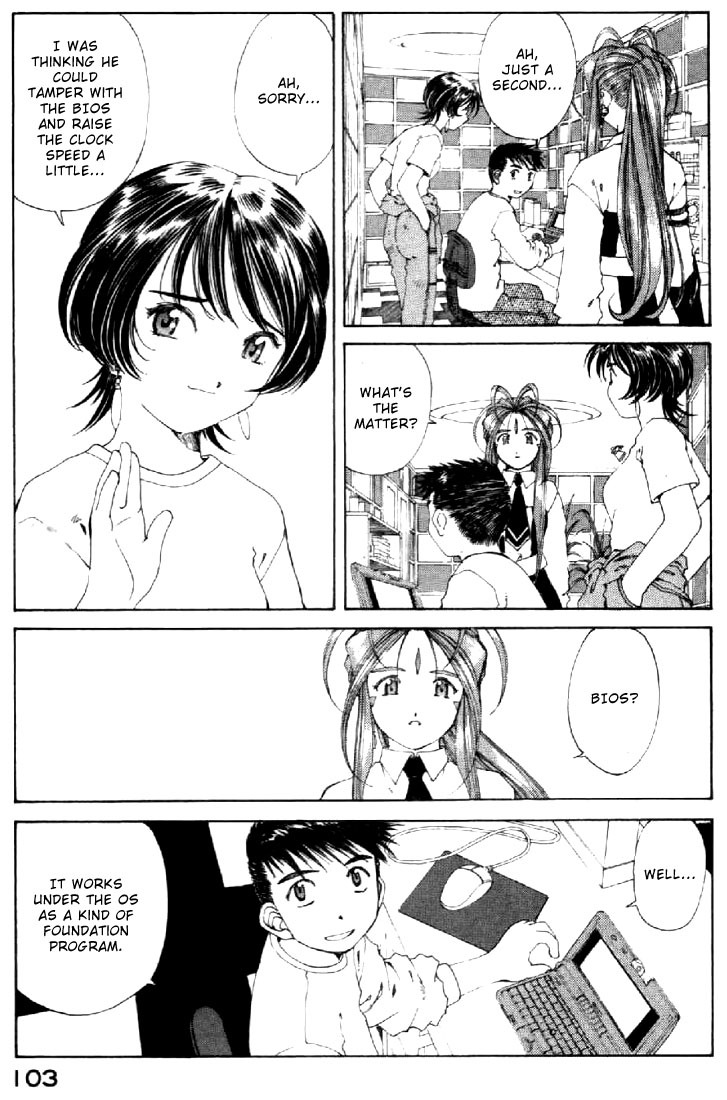 Ah! My Goddess Chapter 133 page 17 - Chapter 133: Longer Legs,Stretching,and a Cat