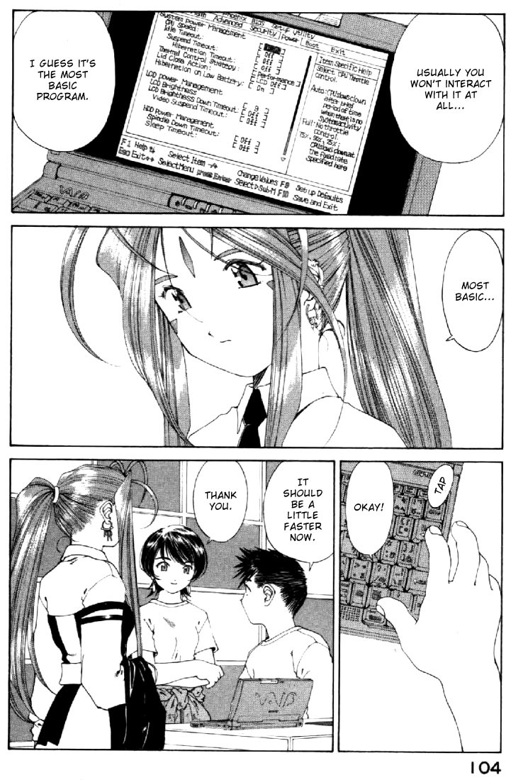 Ah! My Goddess Chapter 133 page 18 - Chapter 133: Longer Legs,Stretching,and a Cat