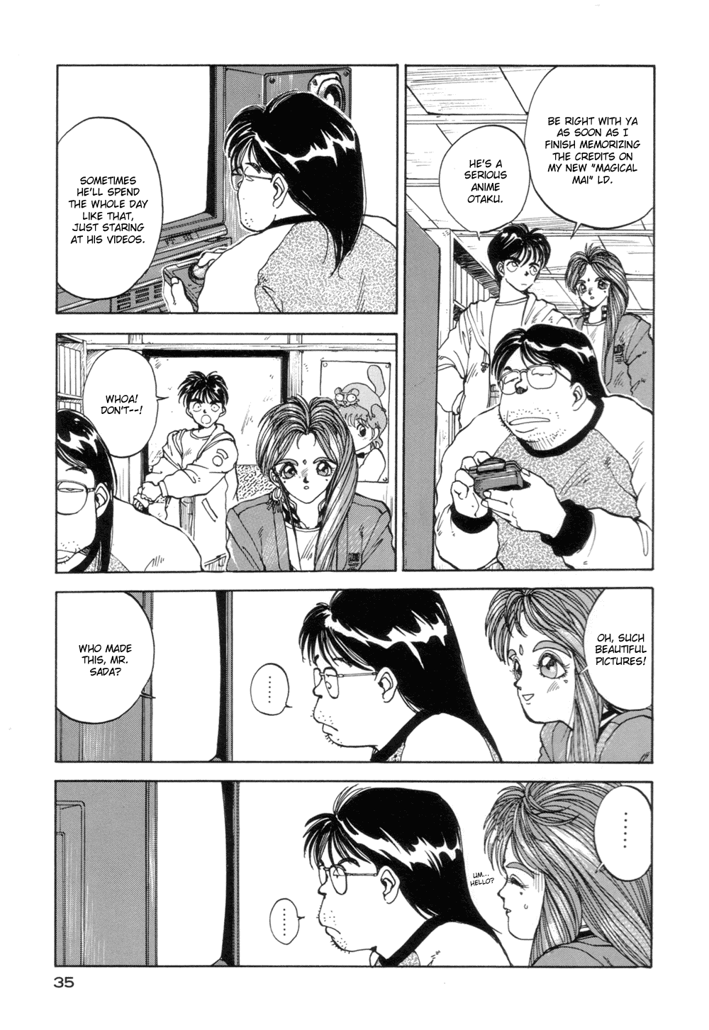 Ah! My Goddess Chapter 2 page 9 - Chapter 2: Into the Lair of the Anime Otaku!