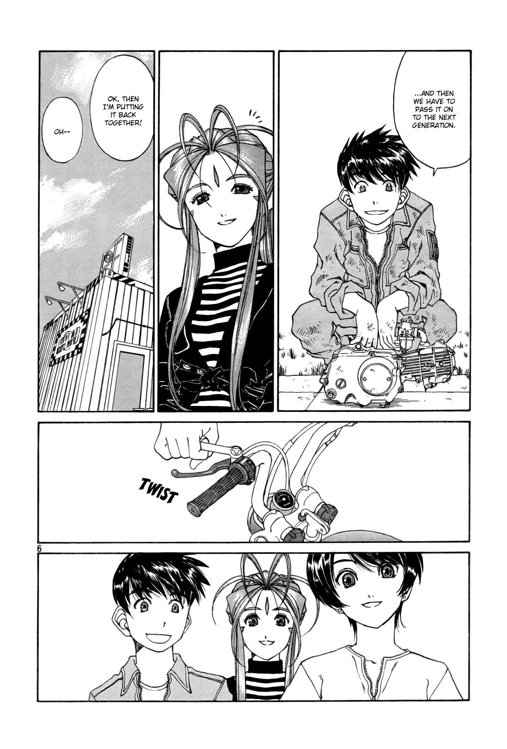 Ah! My Goddess Chapter 215 page 6 - Chapter 215: Happy Monkey Generations