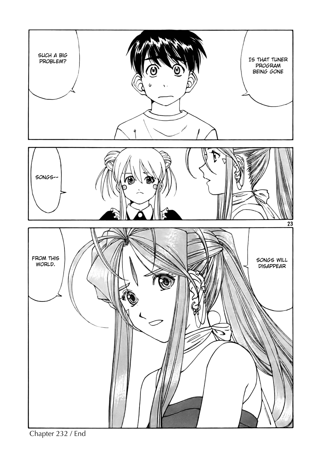 Ah! My Goddess Chapter 232 page 23 - Chapter 232: The Melancholy of a Clumsy Goddess