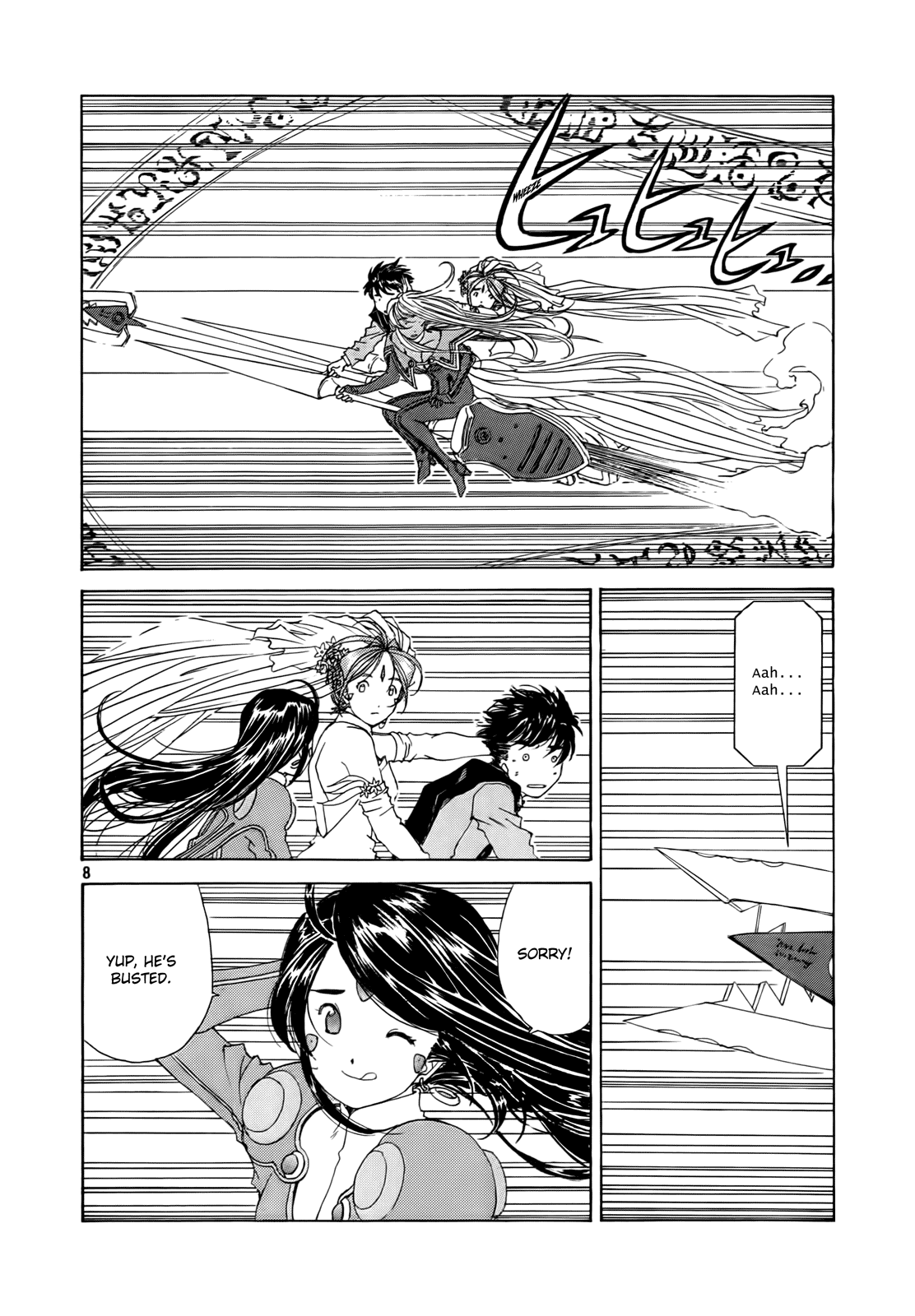 Ah! My Goddess Chapter 307 page 8 - Chapter 307: The Amazing Pair Left on the Surface