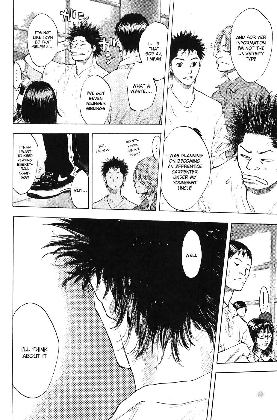 Ahiru no Sora Chapter 110.2 page 54 - Chapter 110 v2 : Fight for Rock for Life 4