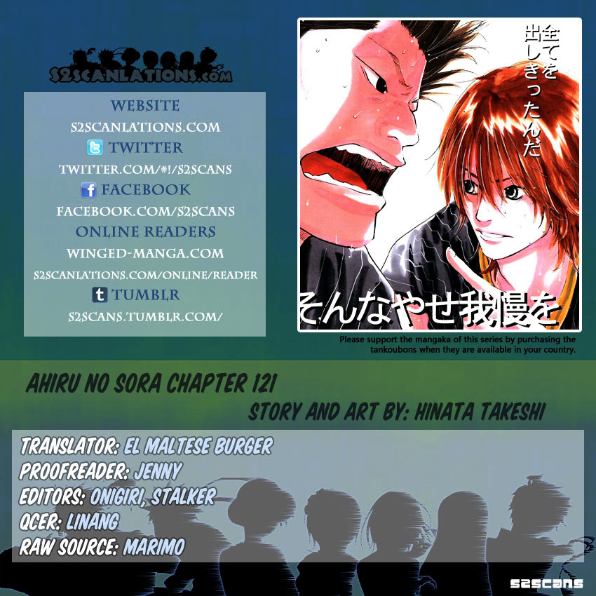 Ahiru no Sora Chapter 121.2 page 1 - Chapter 121.2 : Proof [cont.]