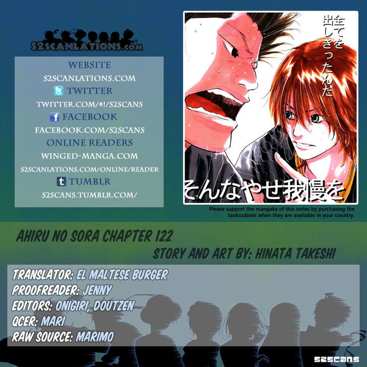 Ahiru no Sora Chapter 122.2 page 1 - Chapter 122.2 : The Ultimate Lineup [cont.]