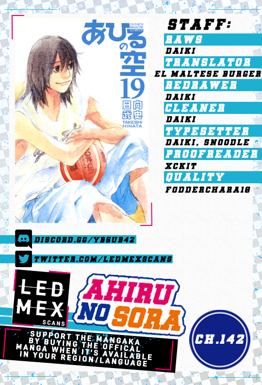 Ahiru no Sora Chapter 142 page 1 - Chapter 142: Crazy Climber (Part One)