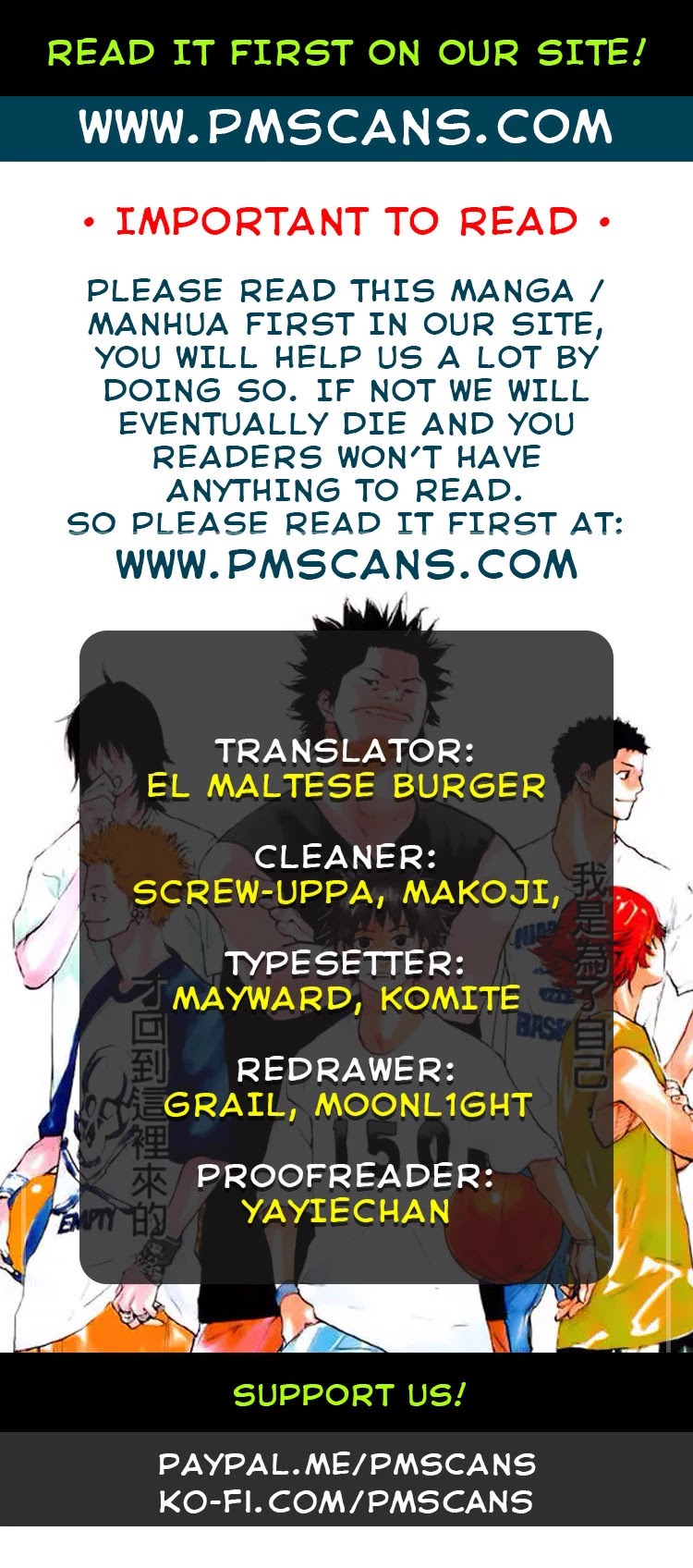 Ahiru no Sora Chapter 145.1 page 1 - Chapter 145.1: Monster Bash ( Part Two )