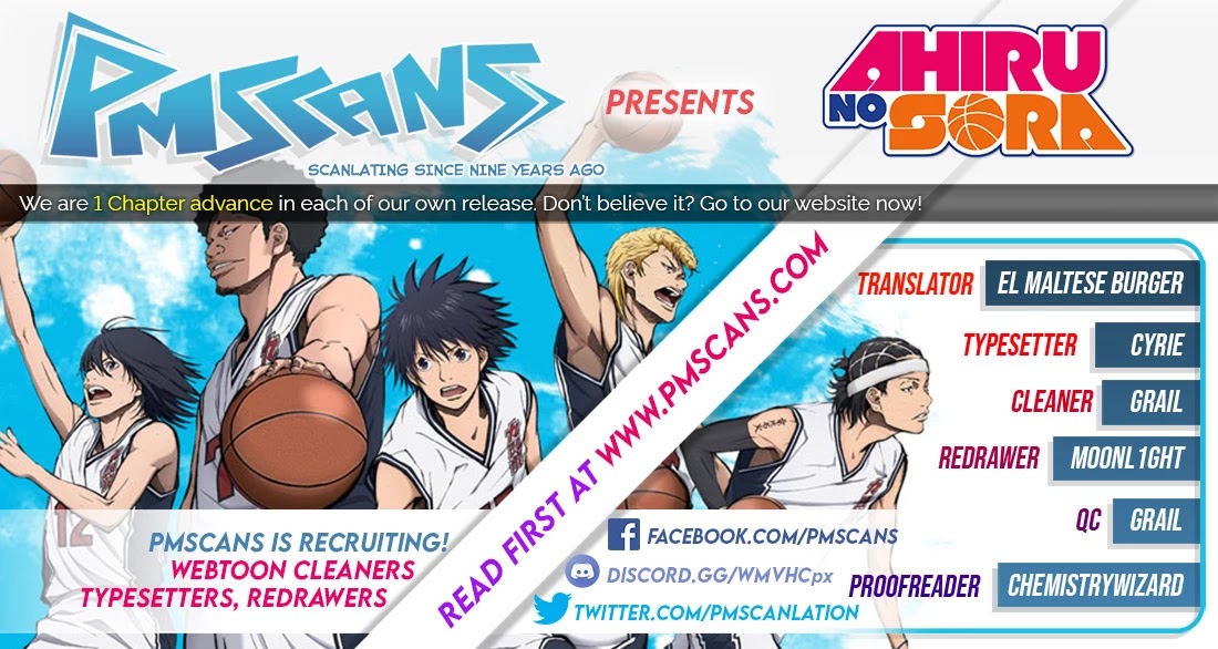 Ahiru no Sora Chapter 150.2 page 1 - Chapter 150.2: Quadrophenia