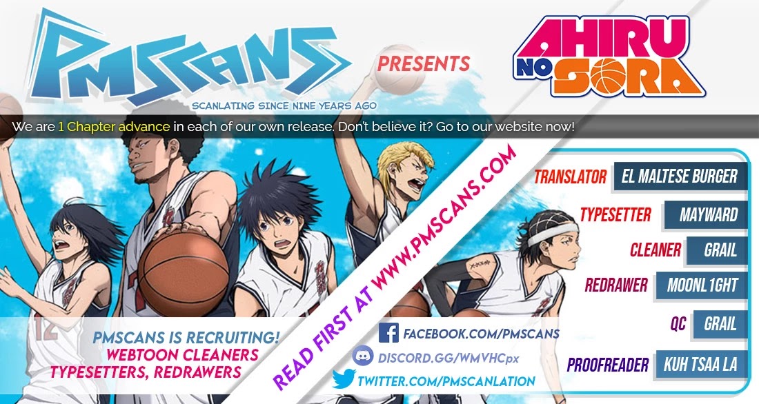Ahiru no Sora Chapter 152.2 page 1 - Chapter 152.2: Fight Over