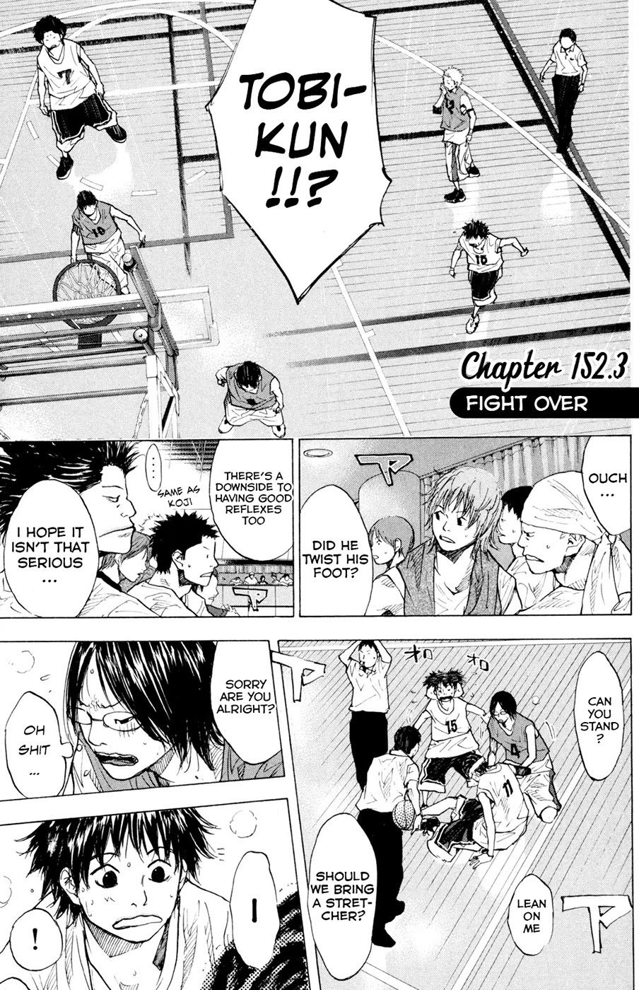 Ahiru no Sora Chapter 152.3 page 2 - Chapter 152.3: Fight Over