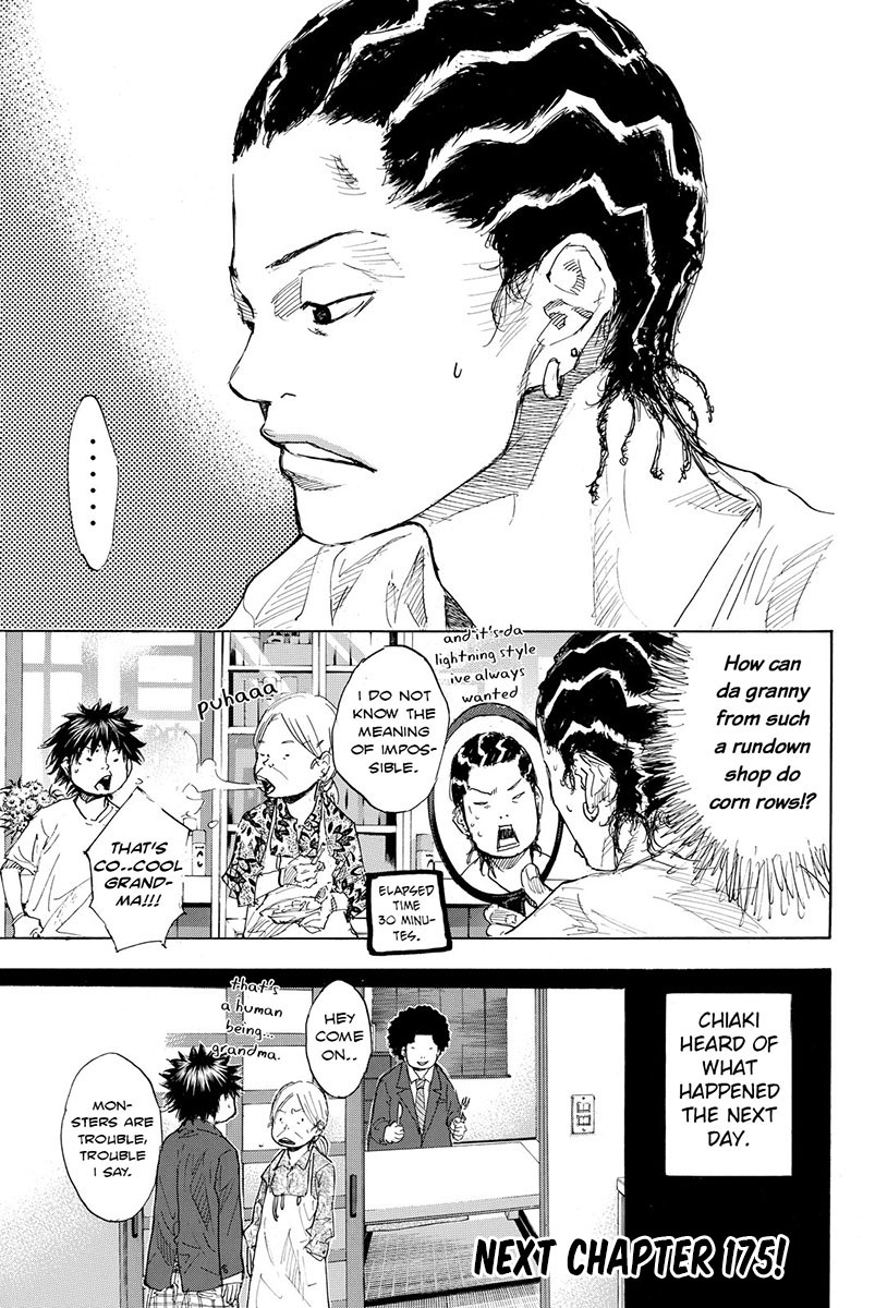 Ahiru no Sora Chapter 174 page 19 - Chapter 174: Lightning