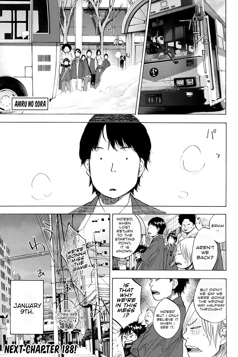 Ahiru no Sora Chapter 187 page 21 - Chapter 187: Tiger Rock VI