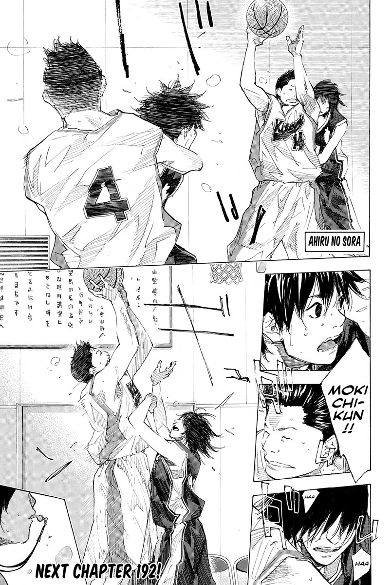 Ahiru no Sora Chapter 191 page 19 - Chapter 191: Deep Impact III