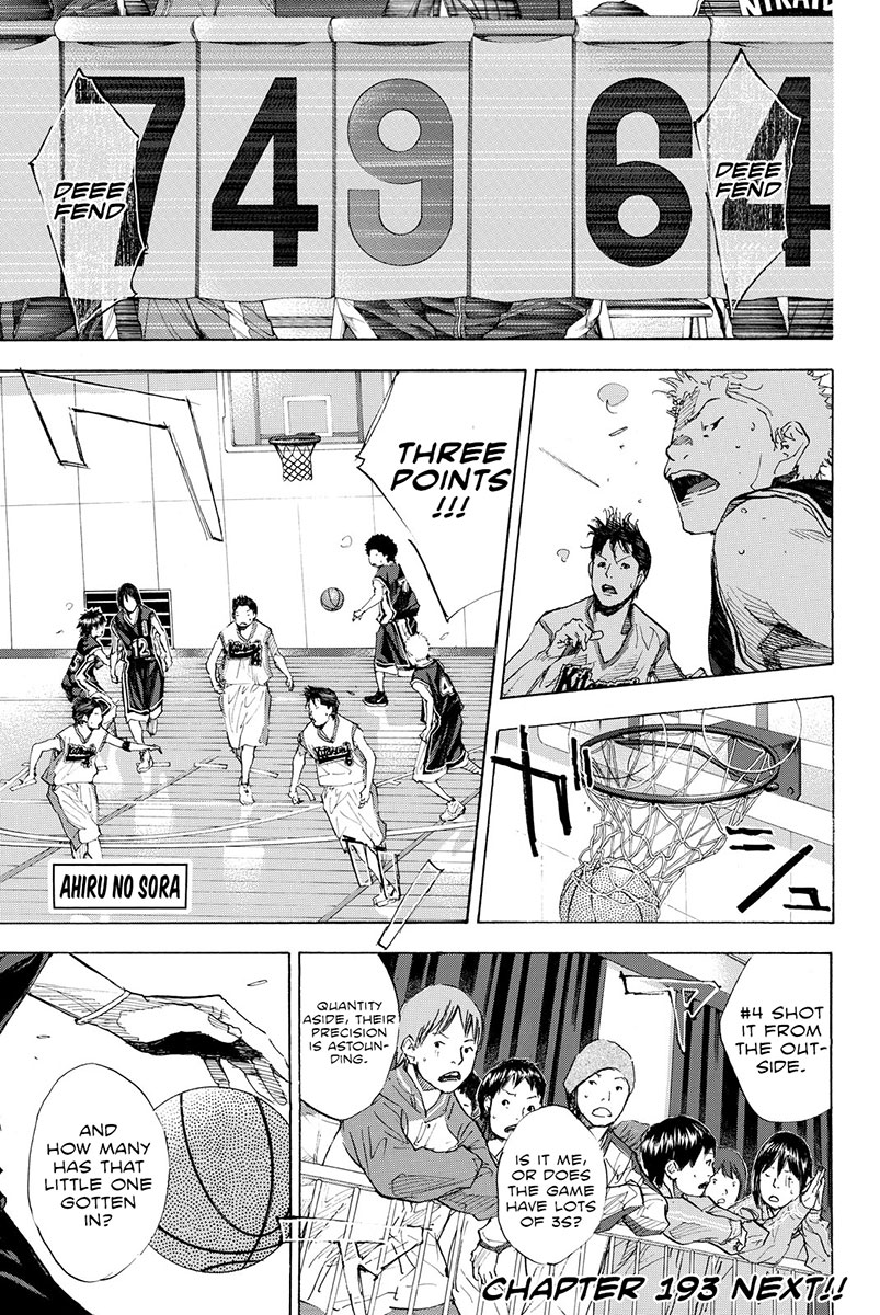 Ahiru no Sora Chapter 192 page 45 - Chapter 192: Deep Impact IV