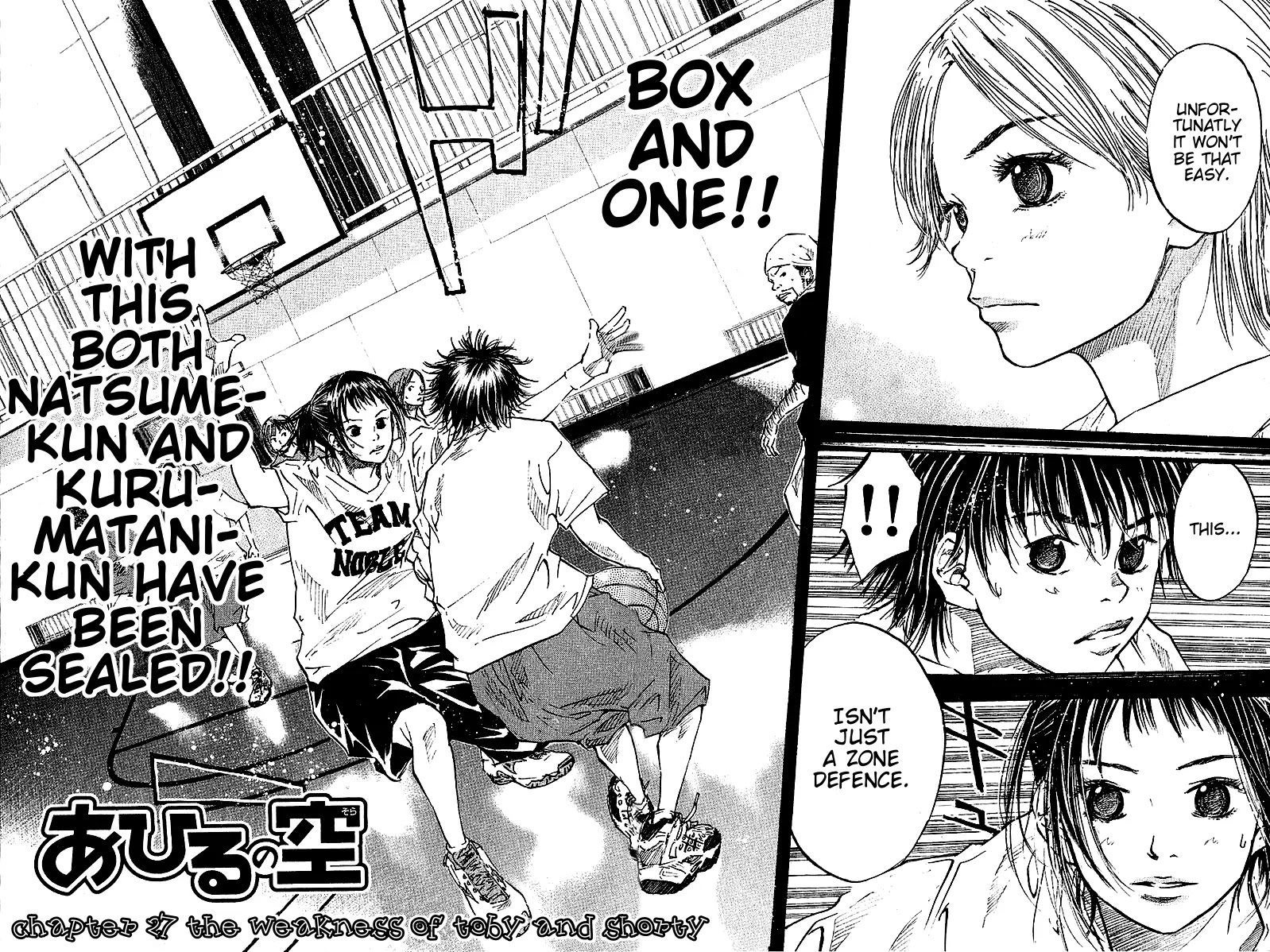 Ahiru no Sora Chapter 27 page 2 - Chapter 27 : The Weakness Of Toby And Shorty