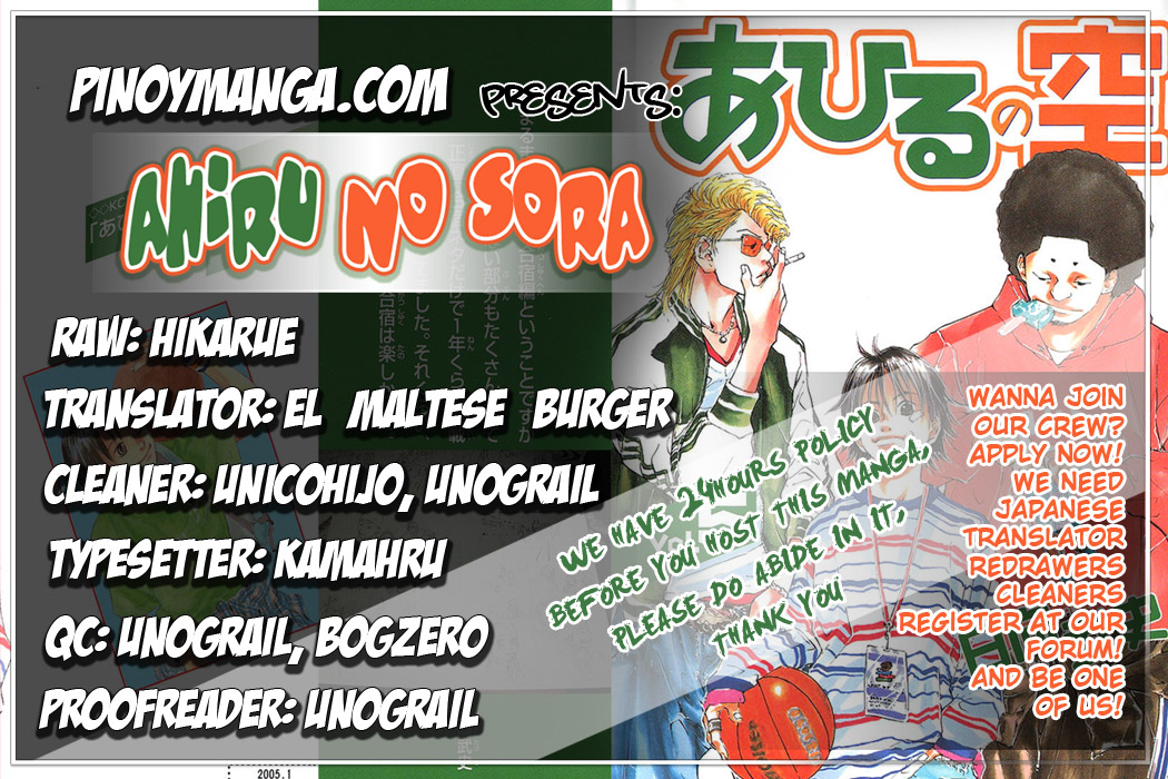 Ahiru no Sora Chapter 31.2 page 1 - Chapter 31 v2 : Making a Team