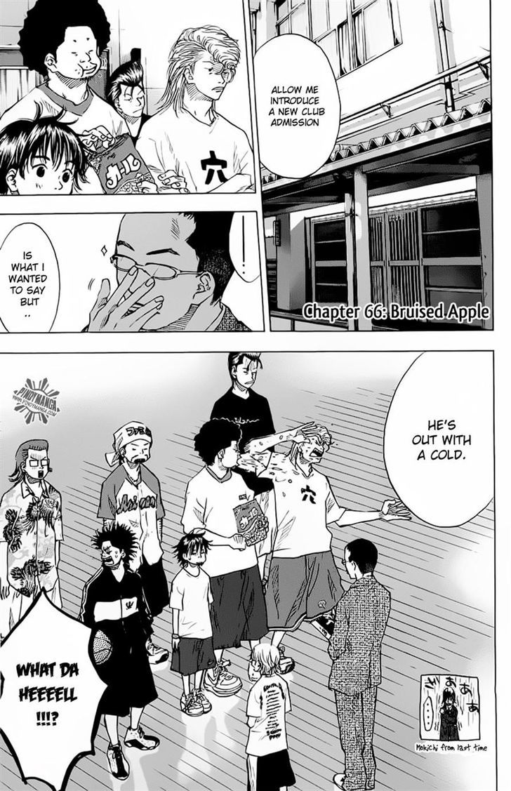Ahiru no Sora Chapter 66 page 4 - Chapter 66 : Bruised Apple